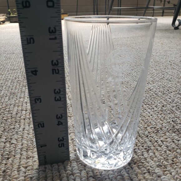 Vintage Seal of Ohio George Voinovich Cut Crystal Highball Drinking Glasses - Picture 4 of 6